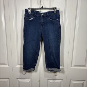 Levis Capri Jeans Womens 6 Blue Denim Cropped Y2K 2000s Casual Summer Retro